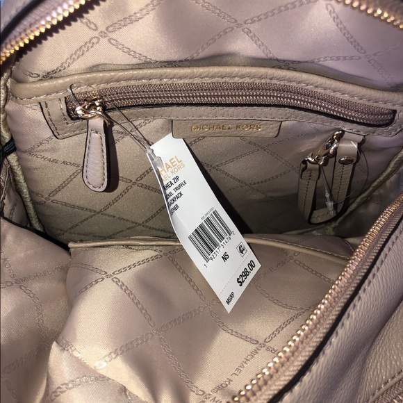 Michael Kors Truffle Leather Backpack - Picture 3 of 4